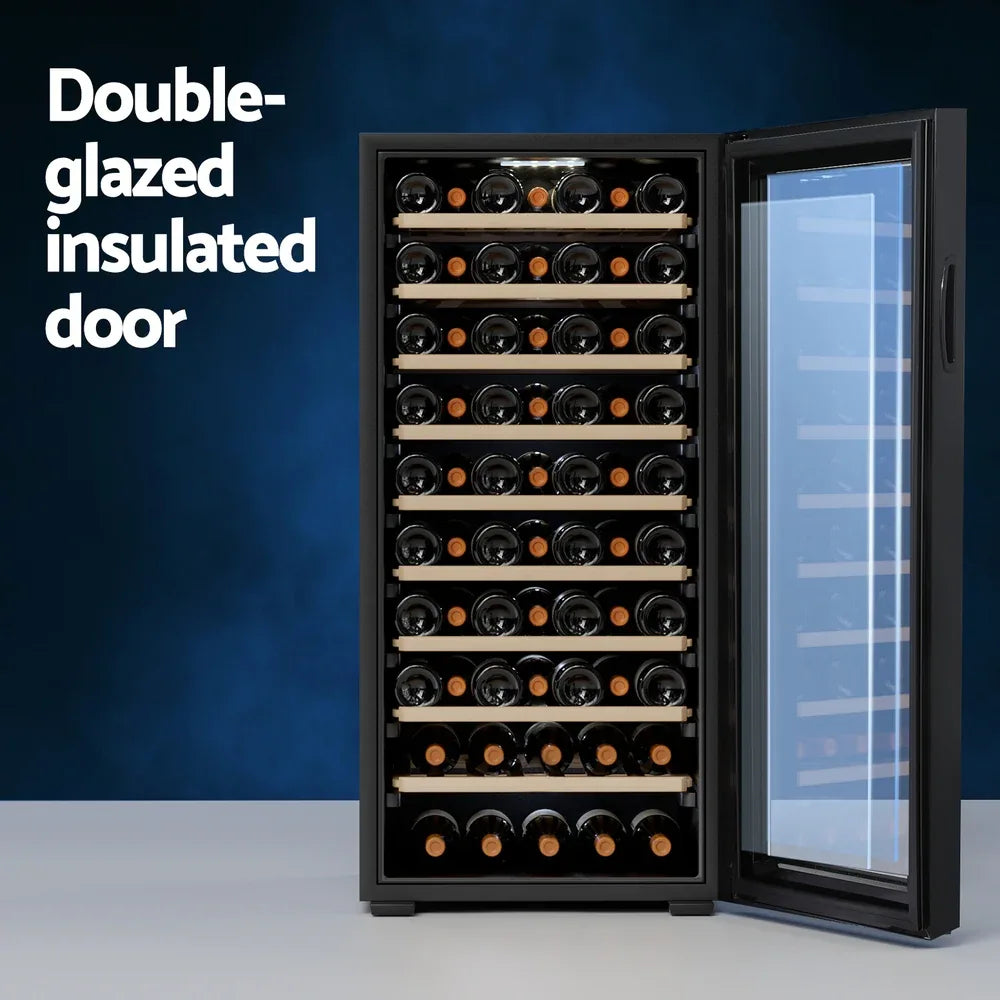 Devanti Wine Fridge Cooler 66 Bottles - Mekamart Australia