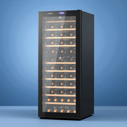 Devanti Wine Fridge Cooler Compressor Dual Zone 80 Bottles - Mekamart Australia