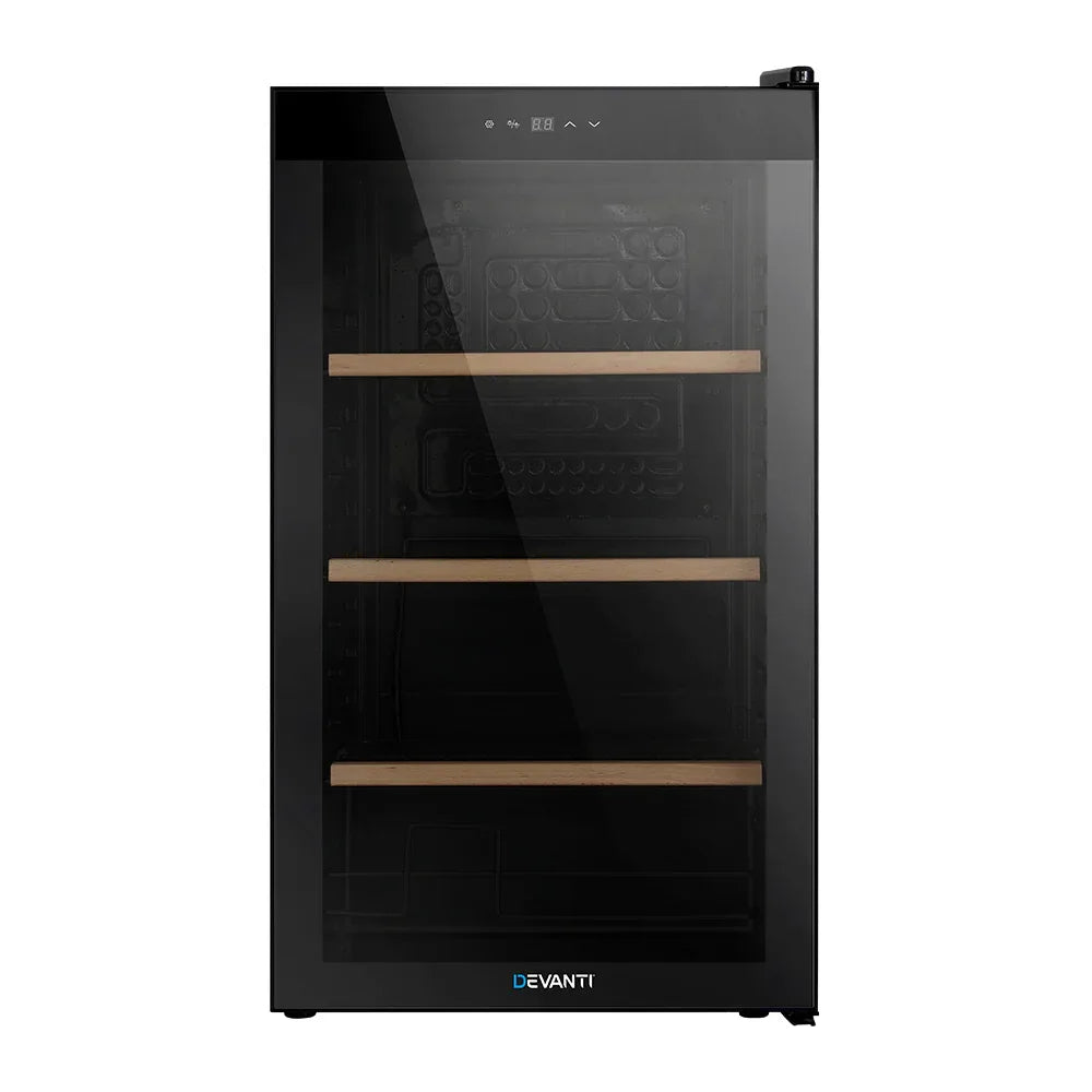 Devanti Wine Fridge Cooler 34 Bottles - Mekamart Australia