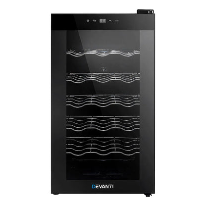 Devanti Wine Fridge Cooler 18 Bottles - Mekamart Australia
