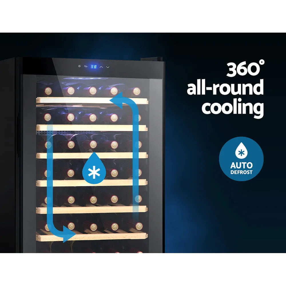 Devanti Wine Fridge Cooler 51 Bottles - Mekamart Australia