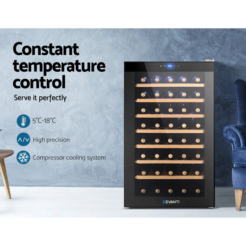 Devanti Wine Fridge Cooler 51 Bottles - Mekamart Australia
