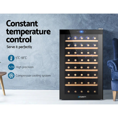Devanti Wine Fridge Cooler 51 Bottles - Mekamart Australia