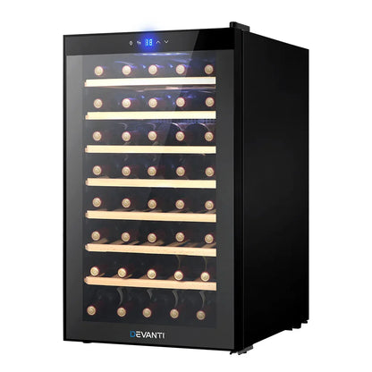 Devanti Wine Fridge Cooler 51 Bottles - Mekamart Australia