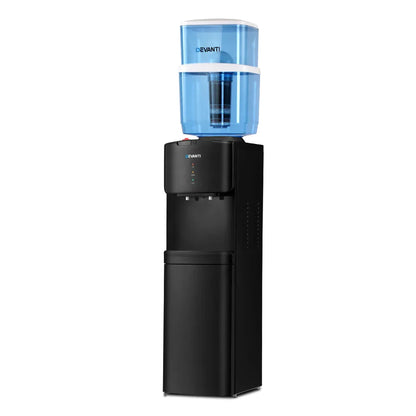 Devanti Water Cooler Dispenser Stand 22L Bottle Black - Mekamart Australia