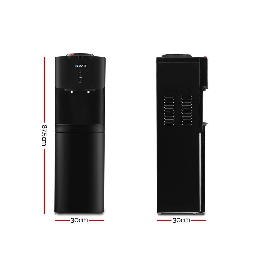Devanti Water Cooler Dispenser Stand Black - Mekamart Australia