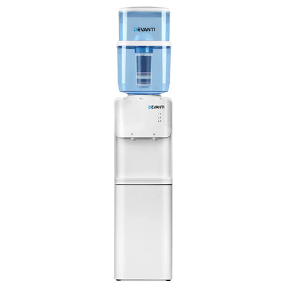 Devanti Water Cooler Dispenser Stand 22L Bottle White - Mekamart Australia