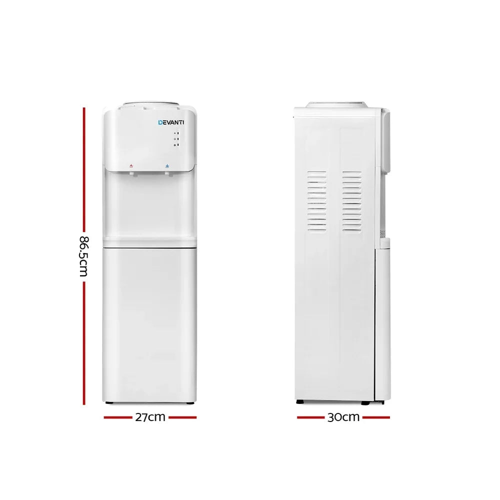 Devanti Water Cooler Dispenser Stand White - Mekamart Australia