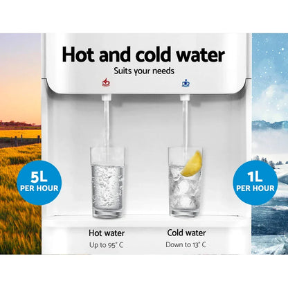 Devanti Water Cooler Dispenser Stand White - Mekamart Australia