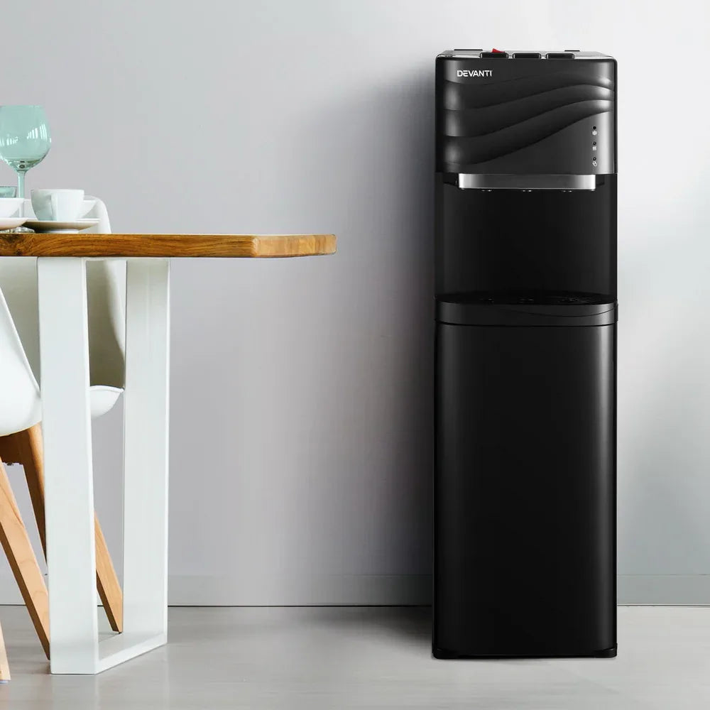 Devanti Water Cooler Dispenser Bottom Load Black - Mekamart Australia