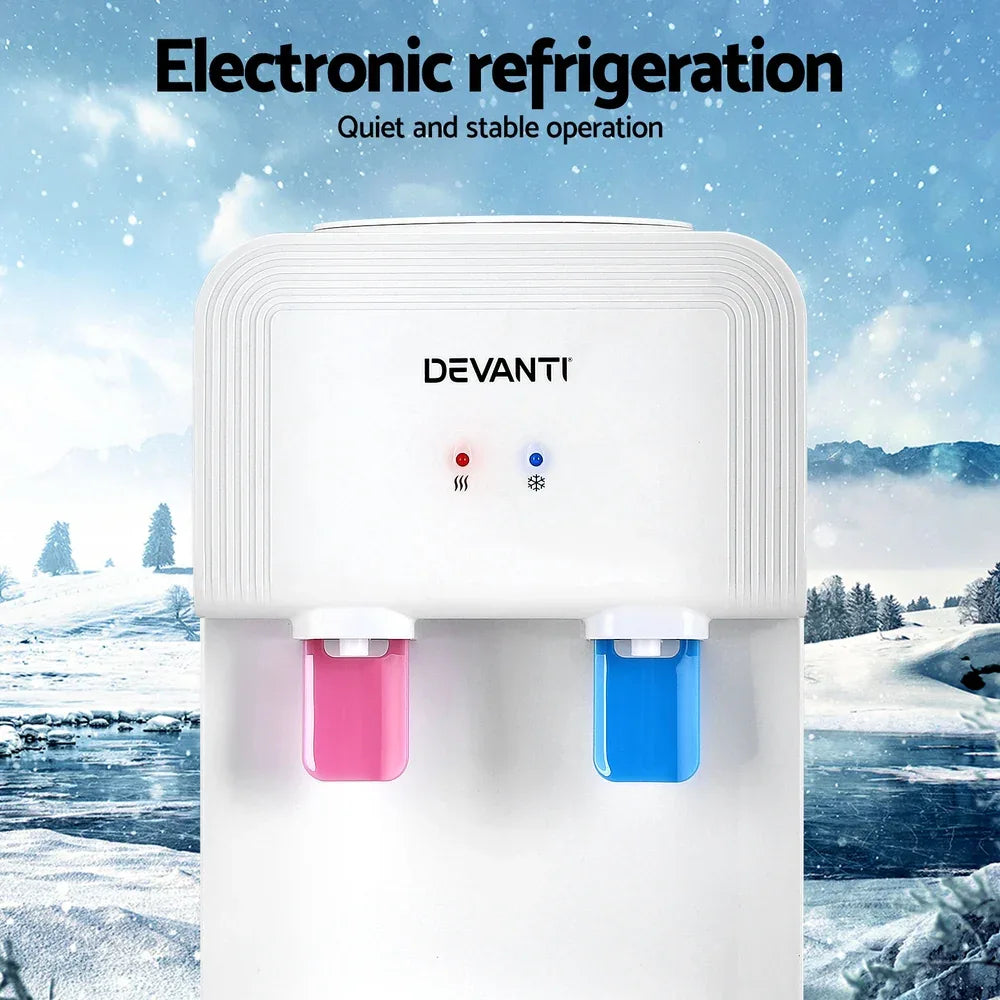 Devanti Water Cooler Dispenser Bench Top White - Mekamart Australia