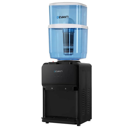 Devanti Water Cooler Dispenser Bench Top 22L Black - Mekamart Australia