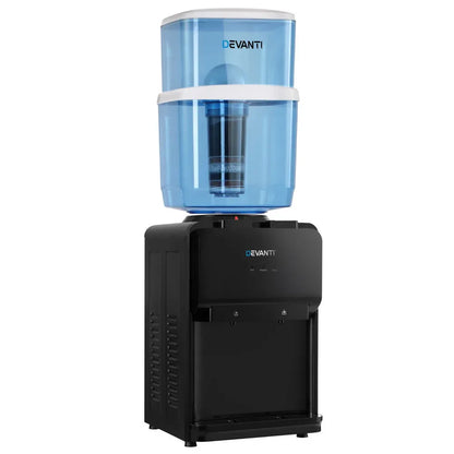 Devanti Water Cooler Dispenser Bench Top 22L Black - Mekamart Australia