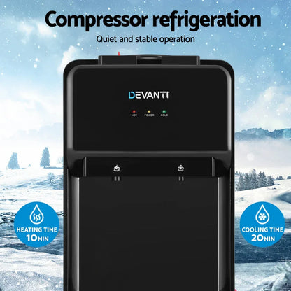 Devanti Water Cooler Dispenser Bench Top 22L Black - Mekamart Australia