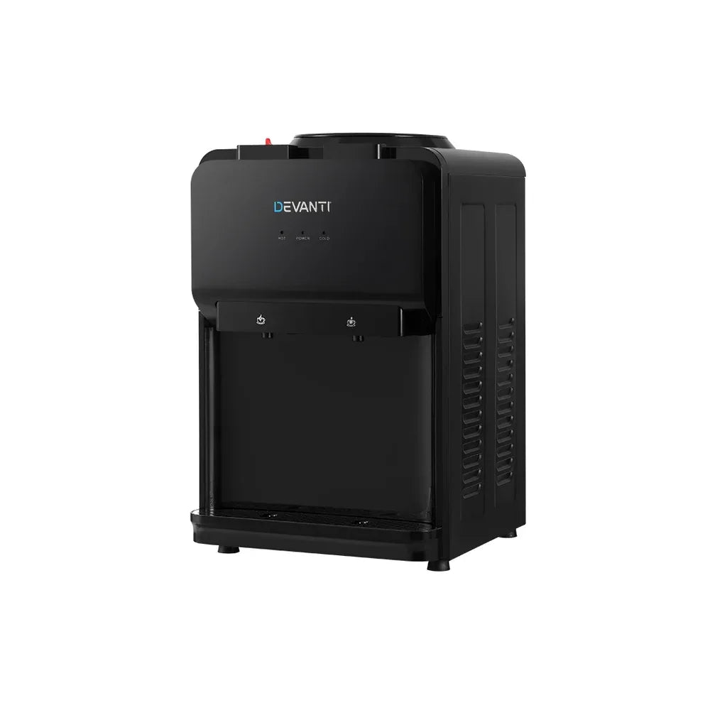 Devanti Water Cooler Dispenser Bench Top Black - Mekamart Australia