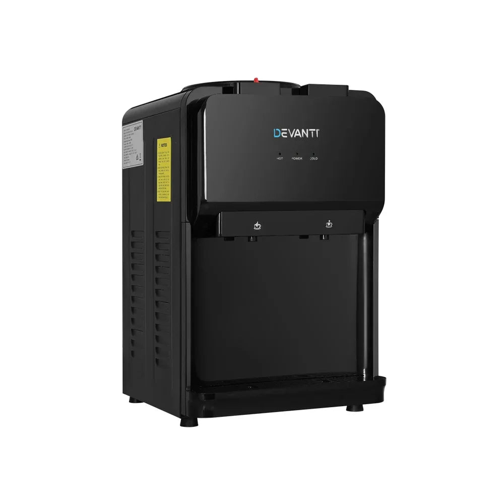 Devanti Water Cooler Dispenser Bench Top Black - Mekamart Australia