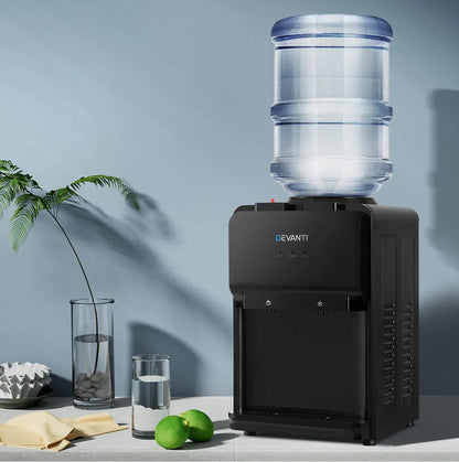 Devanti Water Cooler Dispenser Bench Top Black - Mekamart Australia