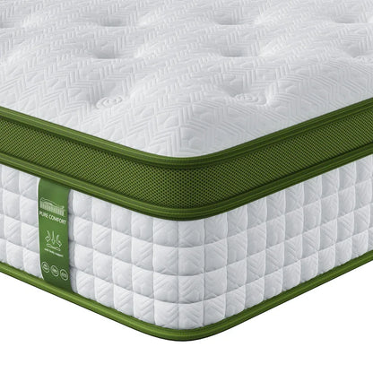 BedStory King Single 30cm Hybrid Mattress Cooling Gel Memory Foam 5 Zone Pocket Spring Bed Temperature Regulating - Mekamart Australia