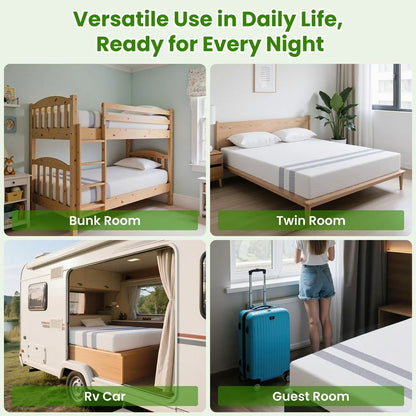 BedStory King Memory Foam Mattress 20cm Cooling Gel Foam Mattress in a Box Medium Soft Feel - Mekamart Australia